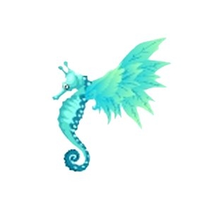 Aqua Featherwing Seahorse